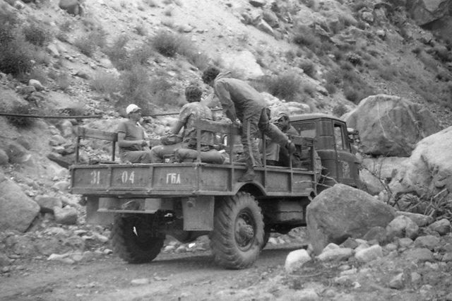 По дороге в Ягноб 1980 год.