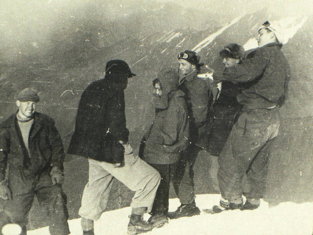 Памир 1940 год, Вал. Губский, Яценко, Вл.Костенко и А.В.Блещунов.