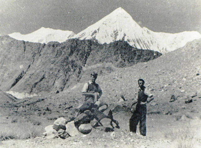 Центральный Памир, ледник Бивачный 1940 год.