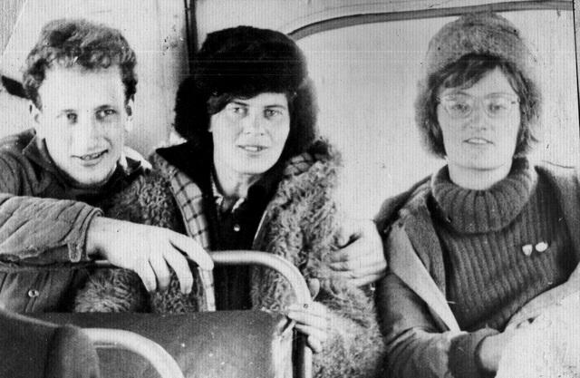 Вася Волкодав, Галя Китник и Леся Фердуй 1966 год.
