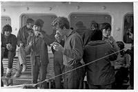 1971 год, завтрак на палубе.