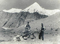 Центральный Памир, ледник Бивачный 1940 год.